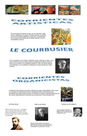 Corrientes artisticas y organicistas