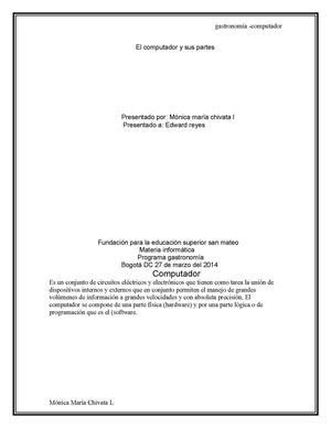 el computador y sus partes