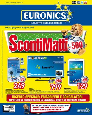 Volantino Euronics Cerioni dal 12 giugno al 9 luglio 2014