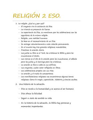 RELIGIÓN 2 ESO