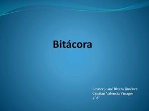 Bitácora informatica