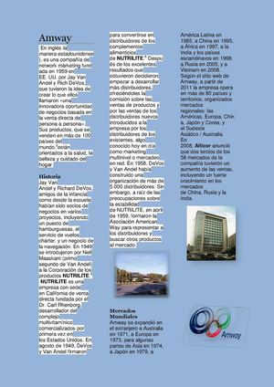 amway un empleo par todos