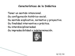 Caracteristicas de la didactica