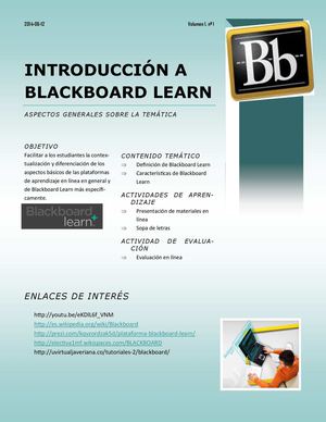 INTRODUCCIÓN A BLACKBOARD LEARN 9.1