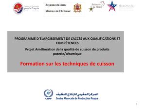 support formation cuisson céramique