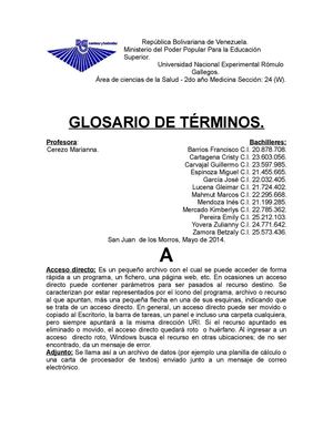 Glosario