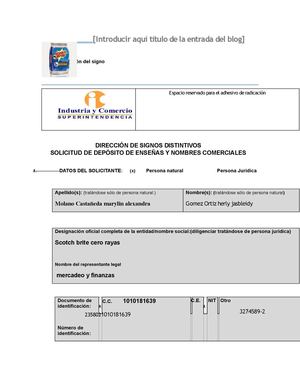 formulario registro marca