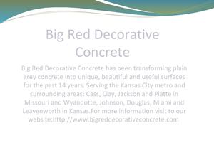 Decorative Concrete Kansas City