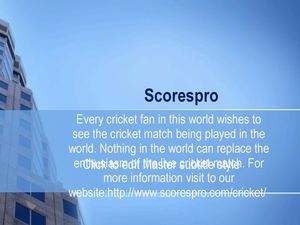 Cricket Livescore