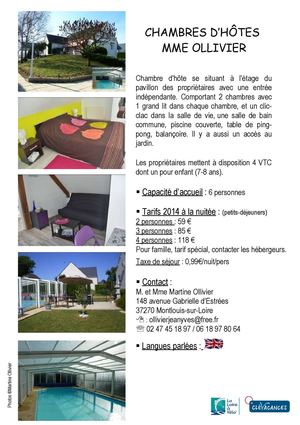 Chambres d'hôtes - Montlouis-sur-Loire