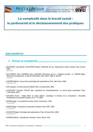 La complexité dans le travail social