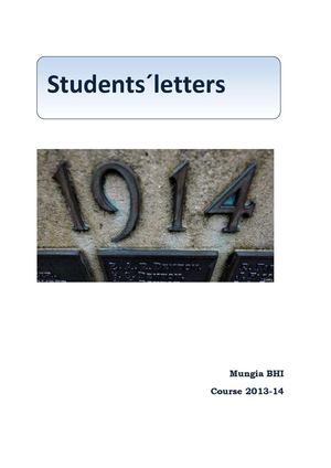 Student´s letters 4ºB