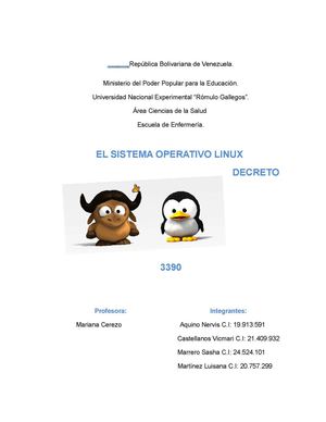 Sistema Operativo Linux, Decreto 3390