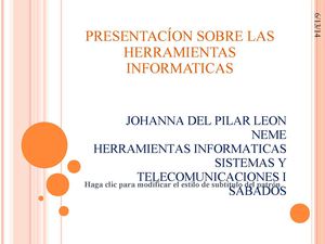 Presentación Parcial final Herramientas Informaticas