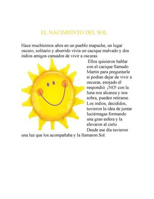 EL NACIMIENTO DEL SOL dibujo