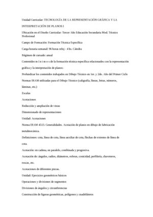 Unidad Curricular Electromecánica