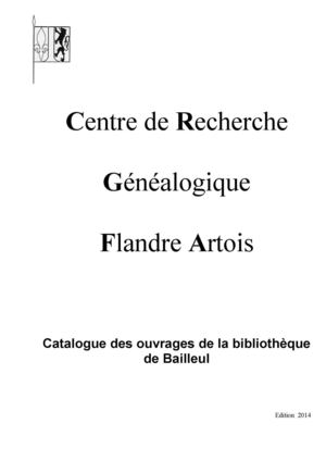 Catalogue de la bibliothèque de Bailleul (2014)
