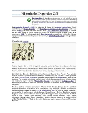 EQUIPO DE FUTBOL DE CALI COLOMBIA