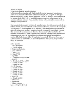 Historia de bogotá