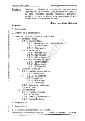 Sistemas y Metodos de Conservacion