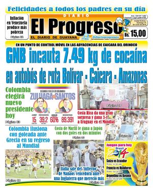 DIARIO EL PROGRESO EDICIÓN DIGITAL 15-06-2014
