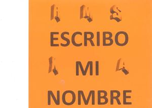 Proyecto "Escribo mi nombre" I-3