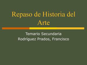 Repaso de Historia del Arte