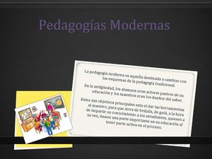 Pedagogías Modernas