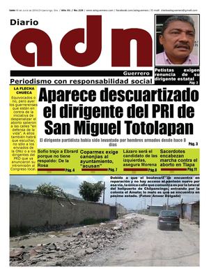 Aparece descuartizado el dirigente del PRI de San Miguel Totolapan