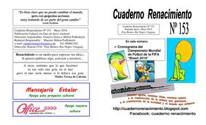 Cuaderno Renacimiento Nº 153, mayo 2014.