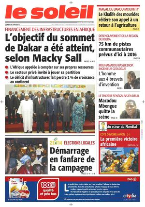 Edition du 16 Juin 2014