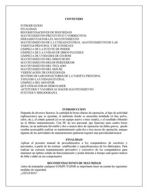 Manual mantenimiento