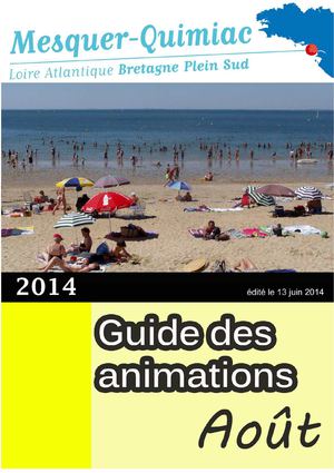 Animations Août 2014 // Office de Tourisme de Mesquer-Quimiac