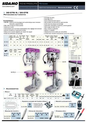 Fiche produit  SIDAMO PC 30 CTE_2 - PC 35 CTE