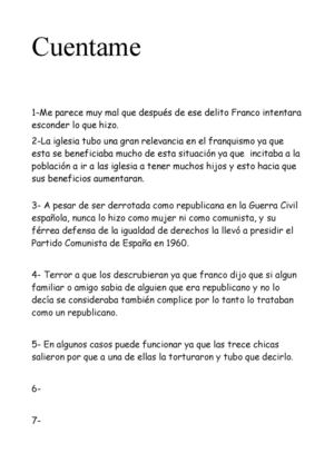 Trabajo las trece rosas 