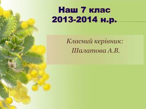 Звіт 7 кл за 2013-2014 н.р. Шалатова А.В.