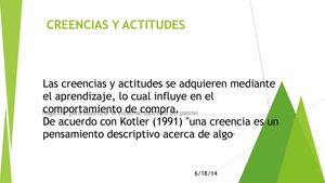 CREENCIAS Y ACTITUDES