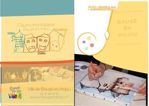 Plaquette cours d'arts plastique de Baugé-en-Anjou 2014