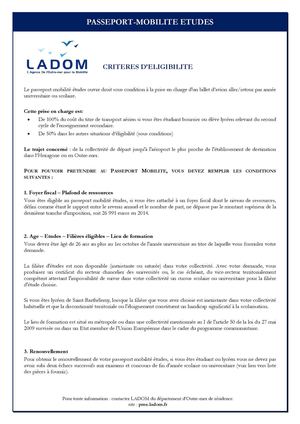PASSEPORT-MOBILITÉ ETUDES