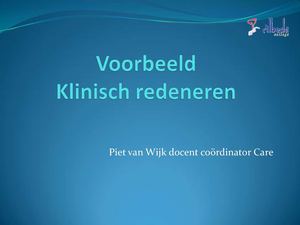 Dhr. Cor Pulmonaal Klinisch redeneren