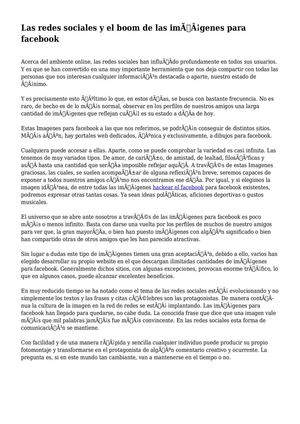 Las redes   sociales y el boom de las imágenes para facebook 