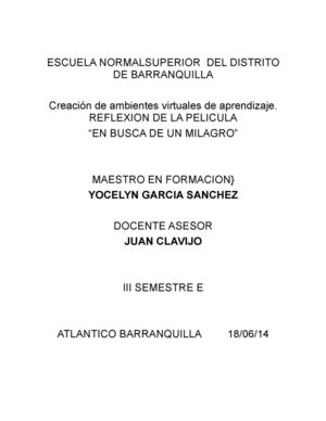 en busca de un milagro. resumen y reflexion