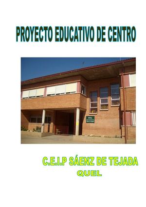 P.E.C. CEIP SÁENZ DE TEJADA