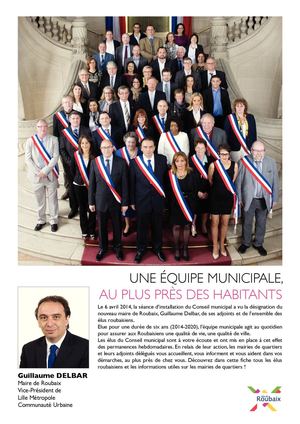 Equipe municipale juin 2014 - Ville de Roubaix 
