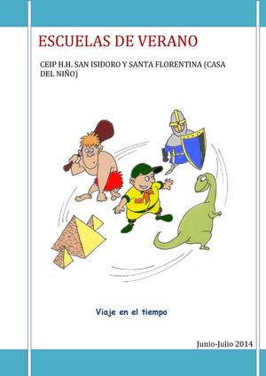 Escuelas verano CEIP HH SAN ISIDORO Y SANTA FLORENTINA