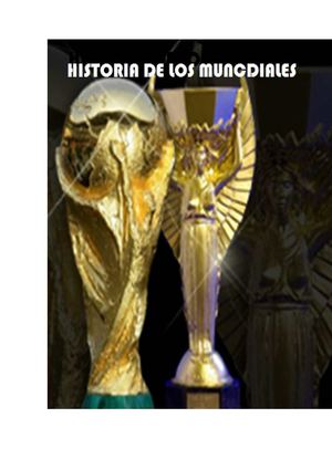 historia de los mundiales