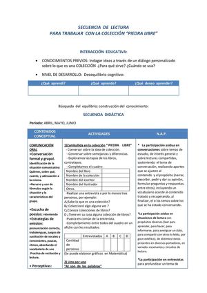 Secuencia Didáctica_PIEDRA LIBRE_ LECTURA