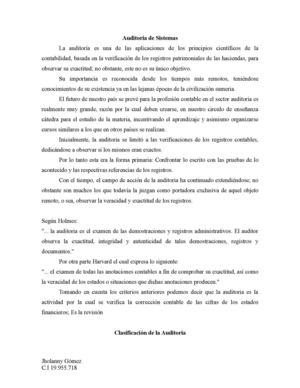 Auditoria de Sistemas