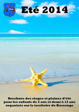 Bassenge. Stages et plaines de grandes vacances 2014