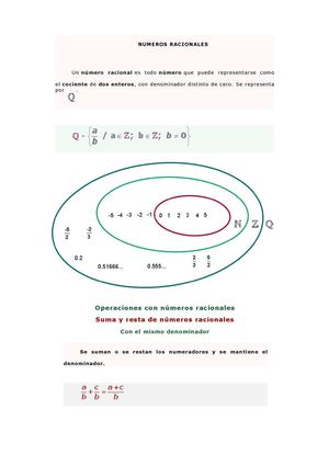 números racionales